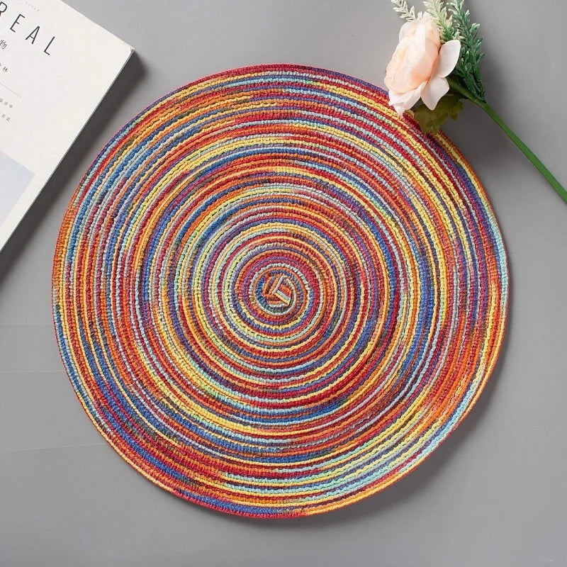 6/8 pcs Table placemats for table mat Ramie