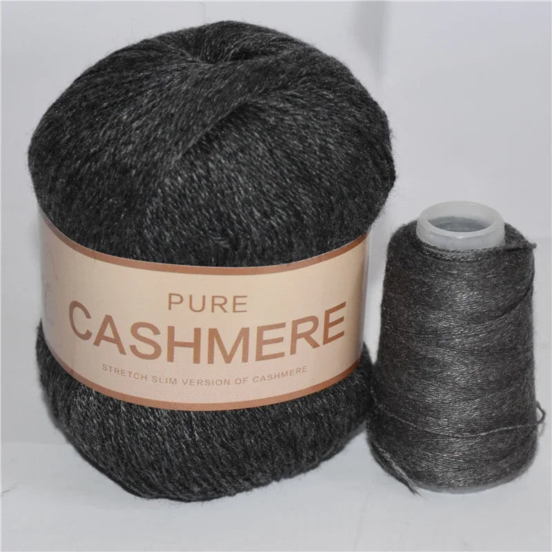 Pure Natural Mongolian Cashmere Yarn Crochet Lana para
