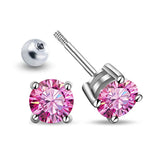 D VVS1 Moissanite Stud Earrings For Women 925