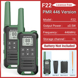 2pcs Baofeng F22 PMR FRS Walkie Talkie Type-c