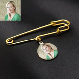 Personalised Bridal Photo Charm Custom Photo Brooch Photo