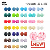 Silicone Bead Wholesale 500pcs/lot Silicone Beads 12mm &