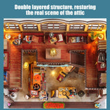 DIY book corner kit with led light 3D