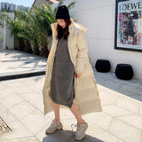 Women X-long Hoodie Down Coat Cotton Padded 2022