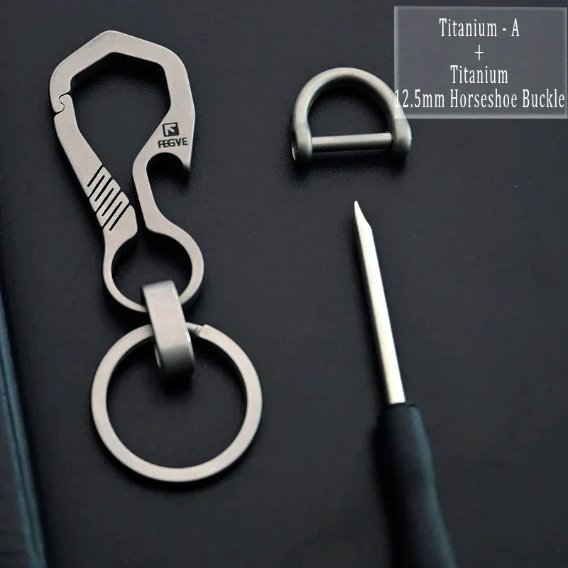 HighEnd Titanium Keychain Luxury Men Car Key Chain