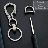 HighEnd Titanium Keychain Luxury Men Car Key Chain