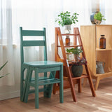 Indoor Climbing High Stools Kitchen Solid Wood Bold