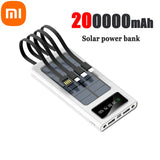 Xiaomi Solar Power Bank 200000mAh Solar Battery Large