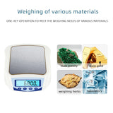 Portable 1000g/0.01g Digital Electronic Balance Scale High Precision