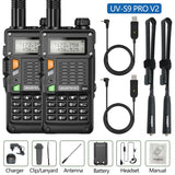 2PCS BaoFeng UV-S9 Pro V2 Walkie Talkie 10KM