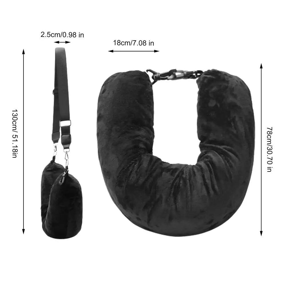 1pcs Fillable Neck Pillows For Travel Soft Tube