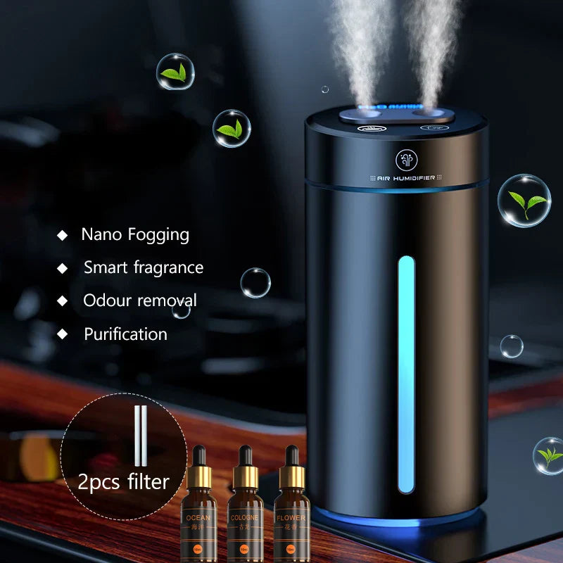 Essential Oils Humidifier Diffuser 200ML Dualchannel 3 Speed