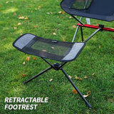 Outdoor Folding Chair Footstool Portable Recliner Lazy Foot