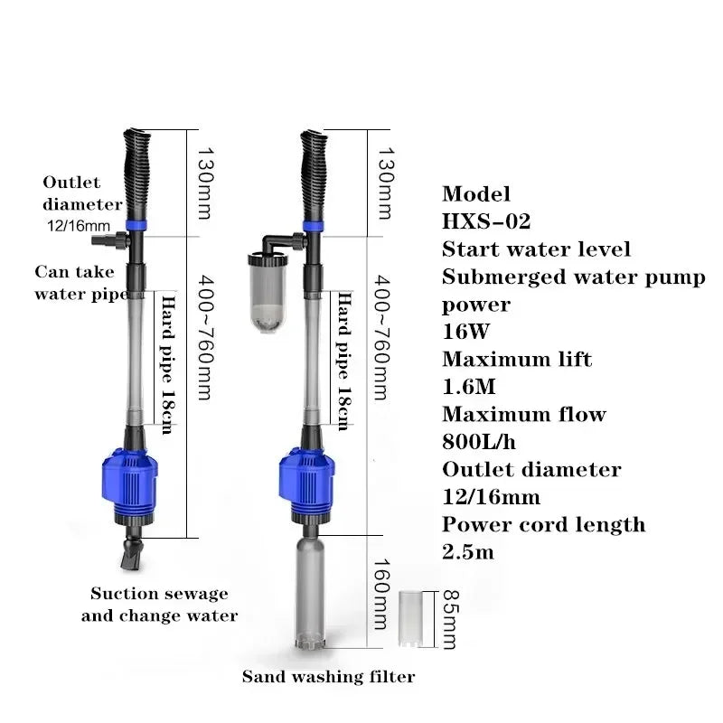 Automatic Aquarium Electric Gravel Cleaner