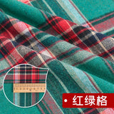 Yarn Dyed Soft Thickening Grinding Wool Plaid Fabric