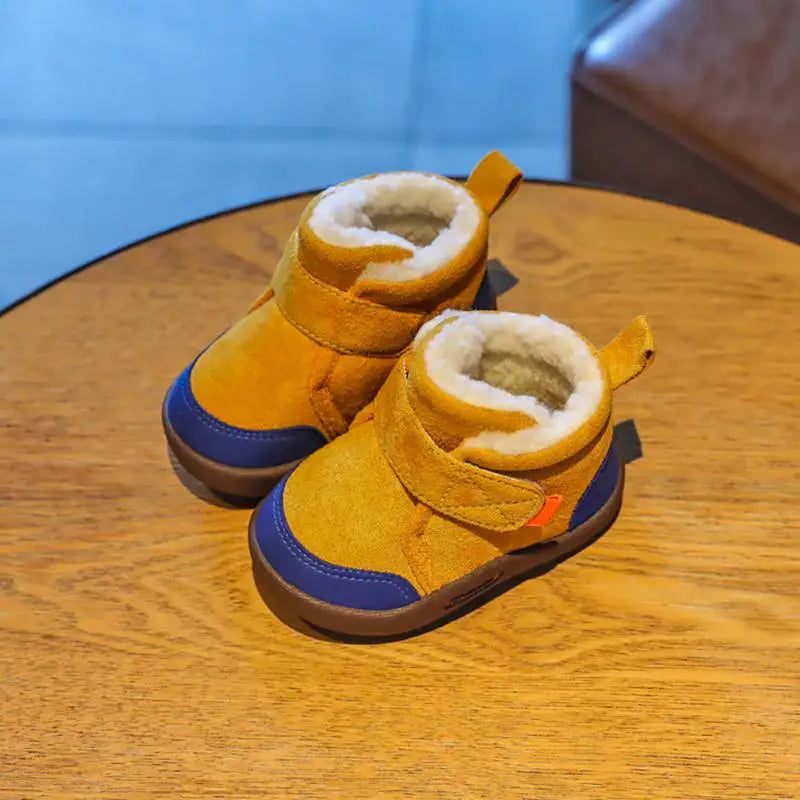 Toddler Boys Snow Boots Warm Plush Outdoor Shoes