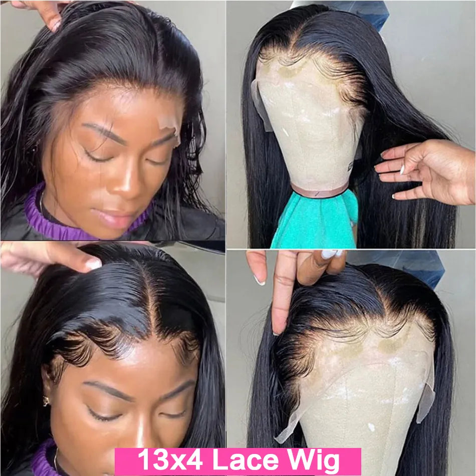 HD Transparent 13x4/13x6 Straight Lace Front Wig 4x4