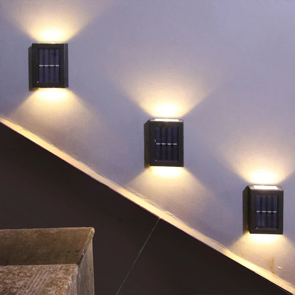 LED Solar Light Wall Mounted Lamp Waterproof Porch