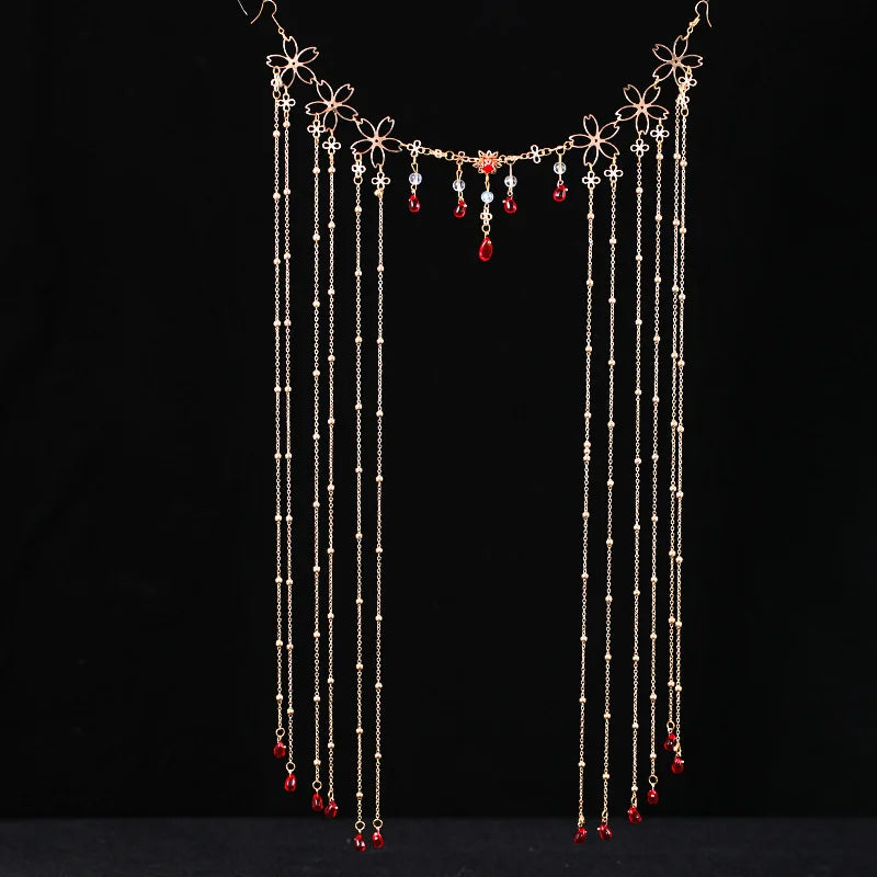 Antique Chinese Style Face Curtain Hanfu Hair Accessories