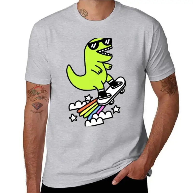 men brand t-shirts Rad Rex T-Shirt plain t-shirt