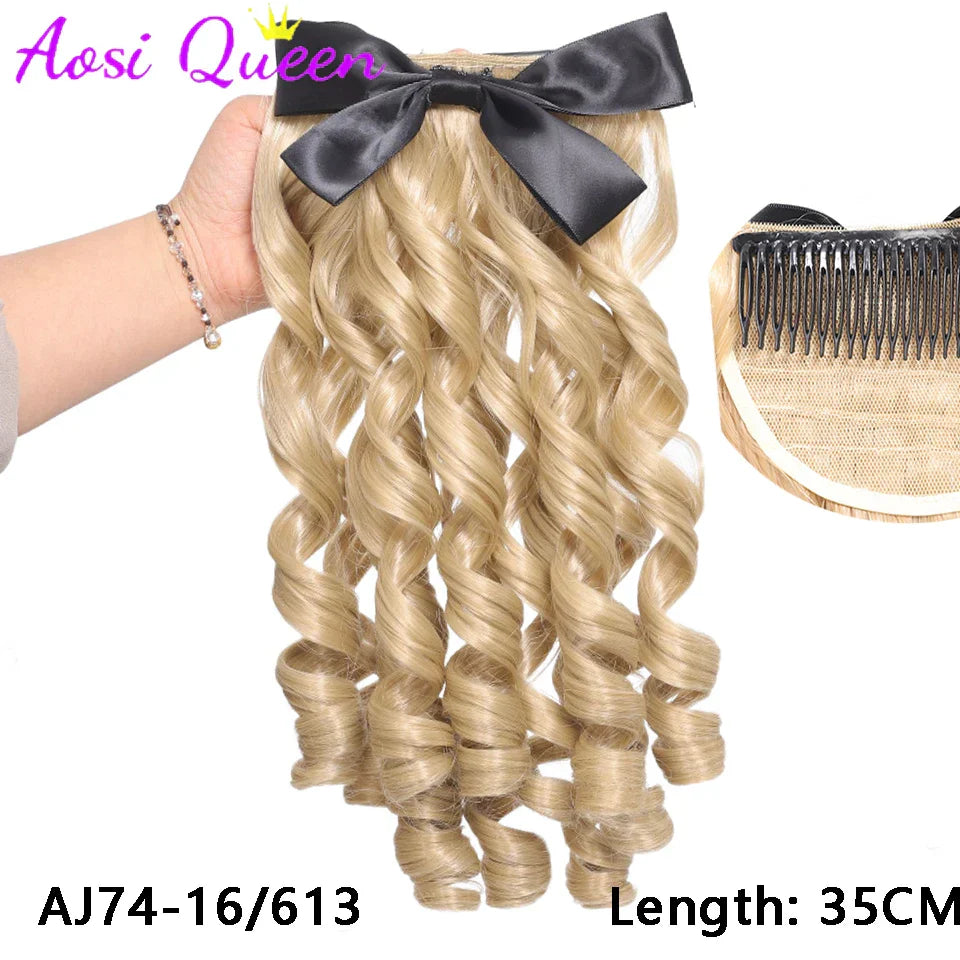 AS Synthetic Retro Ponytail with Comb Europen Princess