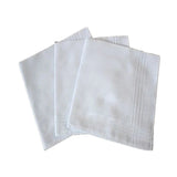 DHL200pcs Handkerchief Men Children Cotton White Patchwork Striped