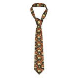 Mens Tie Classic Skinny Haloween Scary Skull Neckties