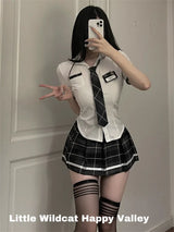 Sexy Lingerie School Student Uniform Role Play Costume