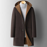 Luxury Top Quality Double-sided Wool Trench Coat For