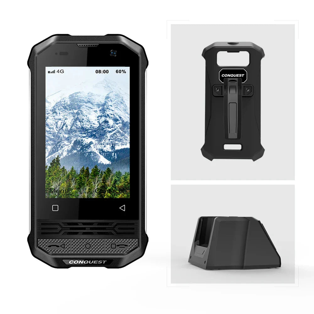 2024 Upgrade CONQUEST F2 Mini IP68 Celulares Rugged