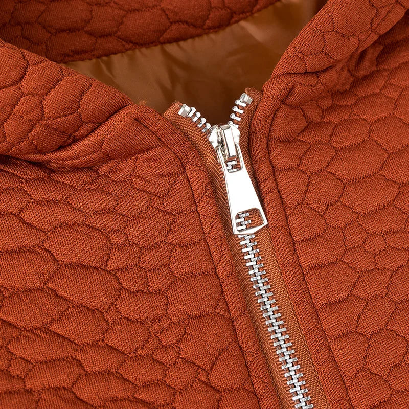 Womens Plus Size Zipper Jacket Autumn Casual Clothing