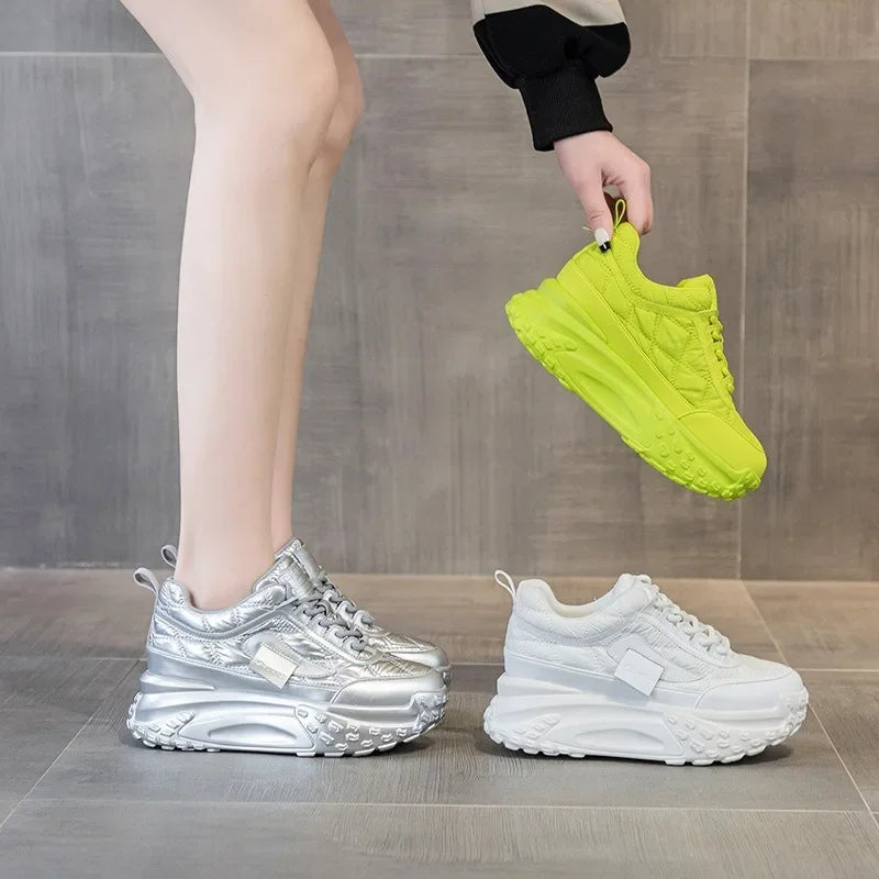 2024 Women's Casual Platform Wedge Sneakers