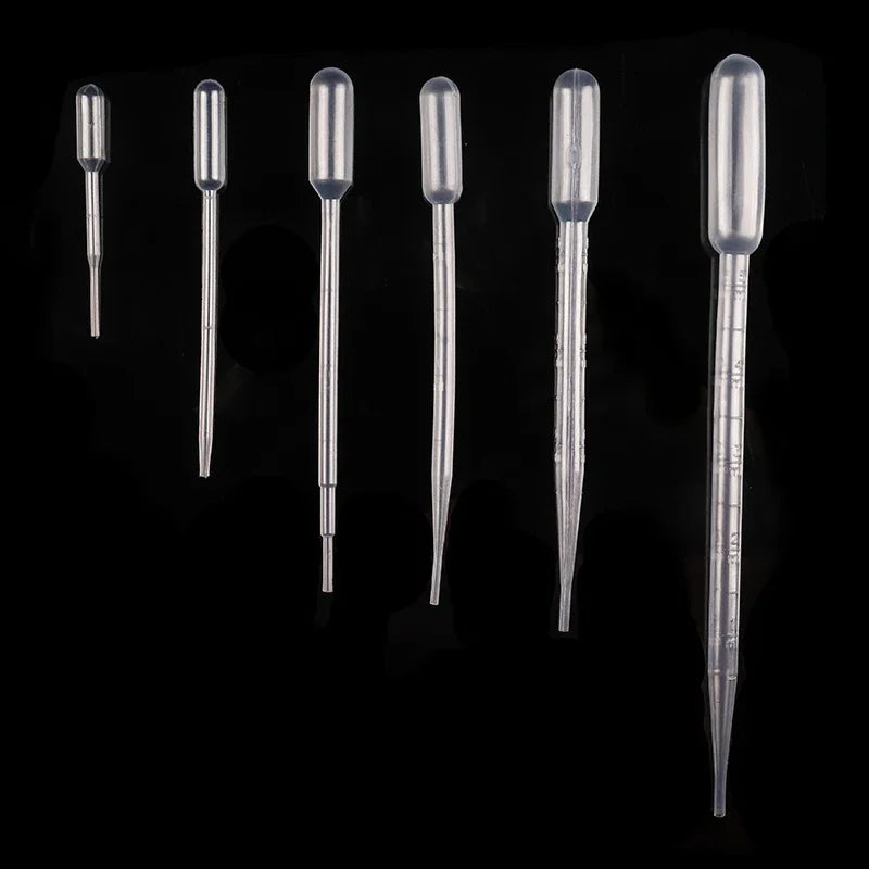 100pcs Plastic Disposable Transfer Pipettes Graduated Pipettors Calibrated