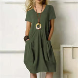 Oversized Cotton Linen Long Dress for Women 2023