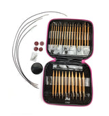 Circular Knitting Needles Crochet Hook Bamboo Knitting Set
