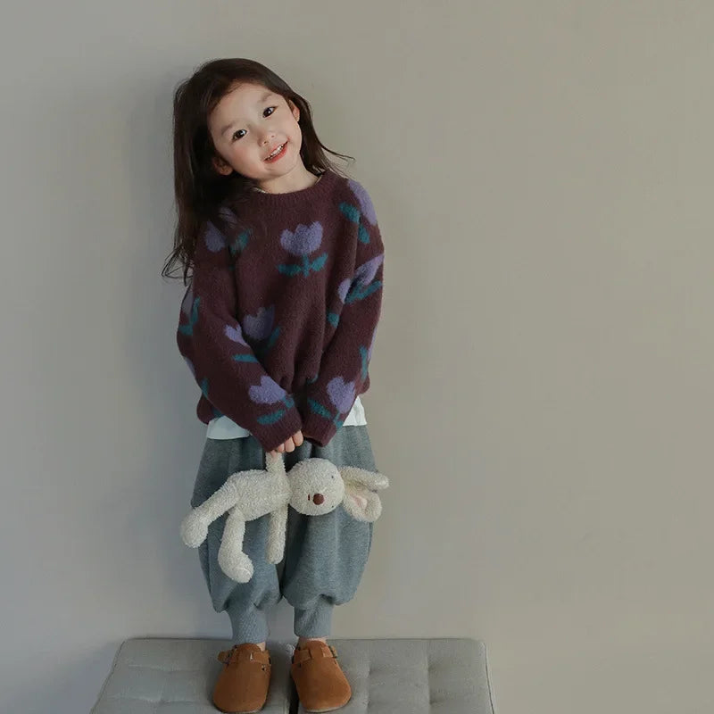 Children Clothing Girls Sweater 2023 Autumn and Winter
