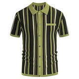 Men's Summer Short Sleeve Polo Shirts Knitted Business