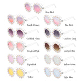 Fashion Retro Daisy Sunglasses for Women Round Flower