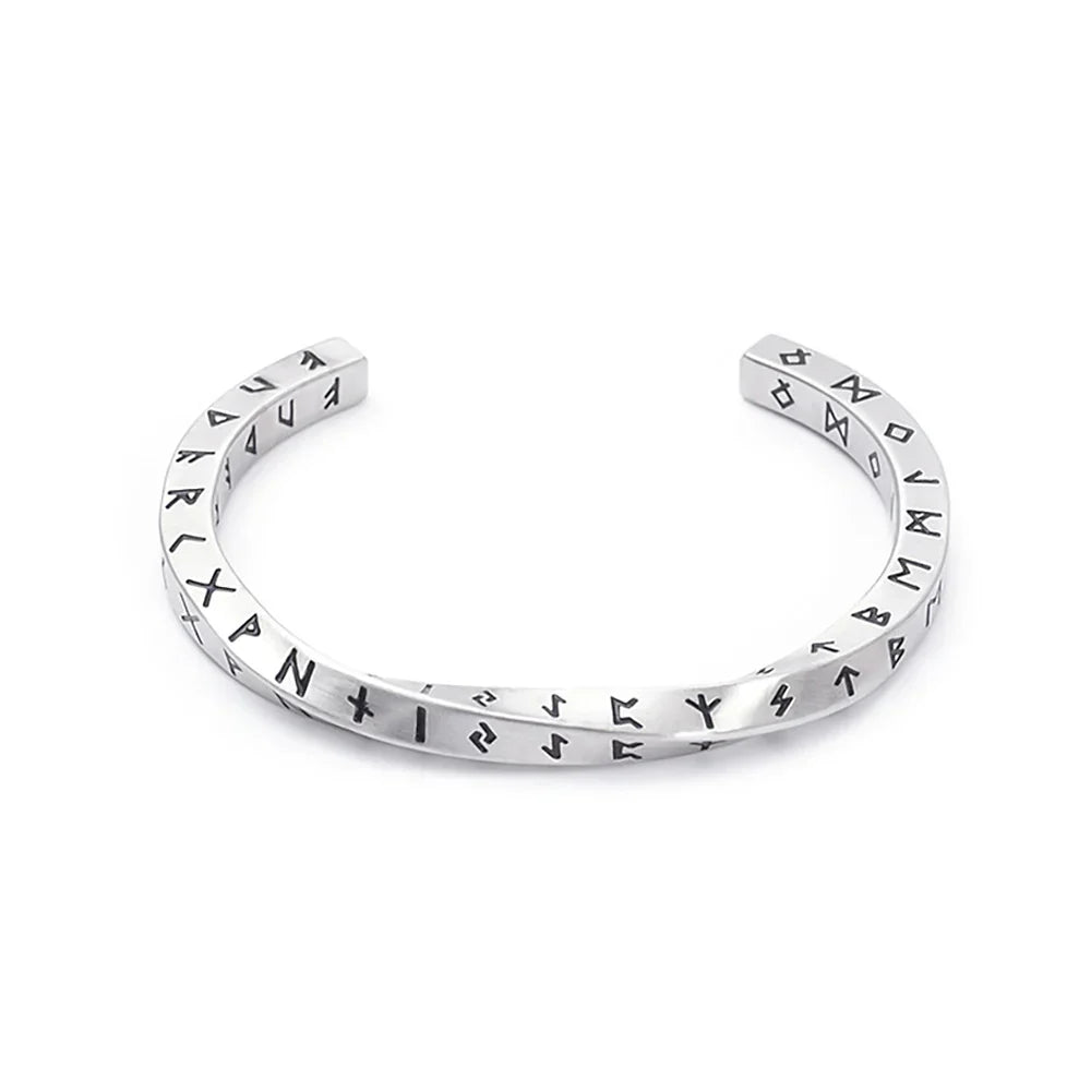 New Vintage Nordic Viking Twist Cuff Bangles For
