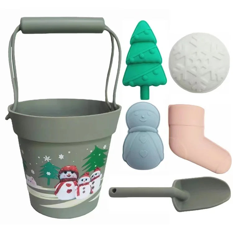 New Summer Beach Toys Kids Soft Silicone Sandbox