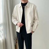 Spring and Autumn new men's casual lapel jacket