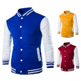 Jacket European Size Men's Stand Collar Baseball Shirt