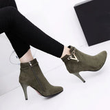 Botas Mujer Invierno Autumn Stiletto Thin High Heels