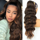Vigorous Synthetic Long Body Wavy Drawstring Ponytail for
