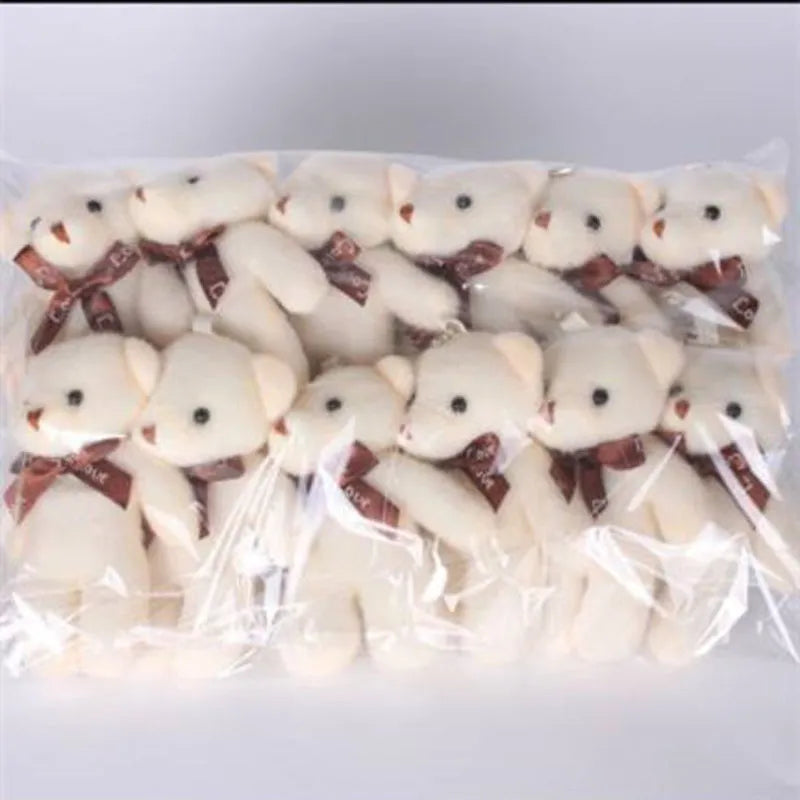12Pcs/Lot Soft Stuffed Bear Plush Toys Mini Teddy