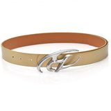 Y2k Leather Women's Belt Fashion Geometric Flame Buckle