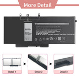 GJKNX Laptop Battery for Dell Latitude 5480 5580