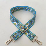 Fashion Bag Strap Adjustable Nylon Flowers Embroidered Colored