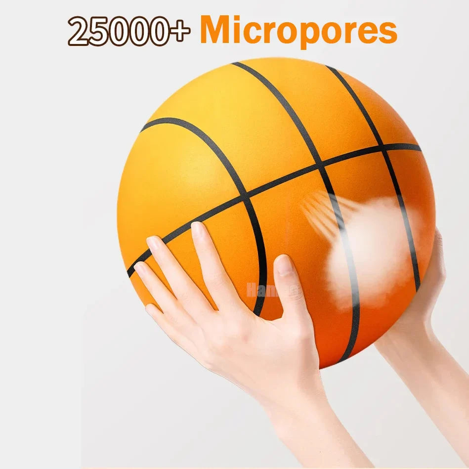 Mute Bouncing Ball 24cm Indoor Silent Basketball Size