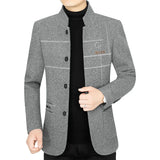 New Men Casual Woolen Blazers Jackets Business Suits